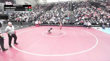 6A 115 lbs Quarterfinal - Naomi Kofe, Copper Hills vs Kiara Tanaka, Mountain Ridge