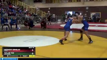 120 lbs Champ. Round 1 - Anthony Ornelas, Clovis vs Taylor Tan, San Marino