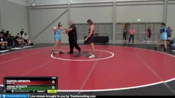 220 lbs Placement Matches (8 Team) - Damon Armenta, Utah vs Aidan Schlett, New Jersey