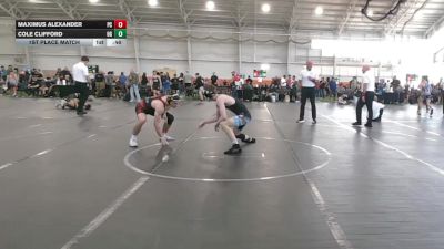 132 lbs 1st Place Match - Maximus Alexander, Pit Crew vs Cole Clifford, Ohio Gold