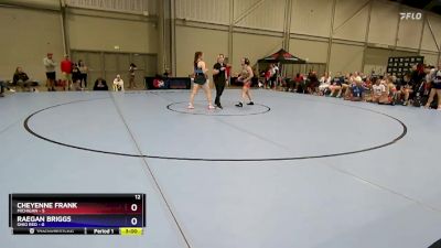 120 lbs Round 3 (8 Team) - Cheyenne Frank, Michigan vs Raegan Briggs, Ohio Red