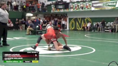 144 lbs Cons. Round 3 - Abram Lazarus, Northwest (Canal Fulton) vs Kameron Williams, Firelands