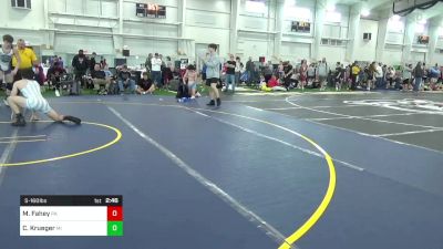 S-160 lbs Final - Mason Fahey, PA vs Caden Krueger, MI