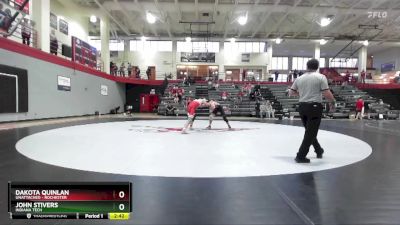 141 lbs Cons. Round 1 - Dakota Quinlan, Unattached - Rochester vs John Stivers, Indiana Tech