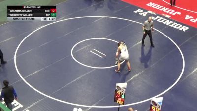 202 lbs Quarterfinal - Arianna Miller, Central vs Serenity Miller, Slippery Rock