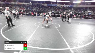 148 lbs Quarterfinal - Armando Wisdom, Florida National Team vs Blake Johnson, Moen Wrestling Academy