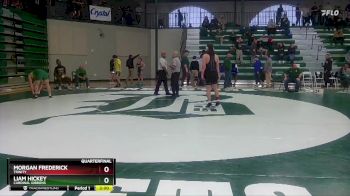 132 lbs Quarterfinal - Liam Hickey, Cardinal Gibbons vs Morgan Frederick, Trinity