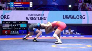 50 kg 1/4 Final - Sage Raine Mortimer, United States vs Laura Ganikyzy, Kazakhstan