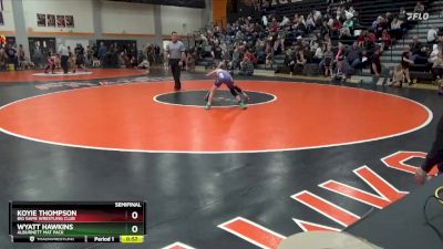 N-3 lbs Semifinal - Wyatt Hawkins, Alburnett Mat Pack vs Koyie Thompson, Big Game Wrestling Club