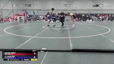 157 lbs Round 2 (8 Team) - Jacob Herm, Wisconsin vs Ty Saulter, Minnesota Blue