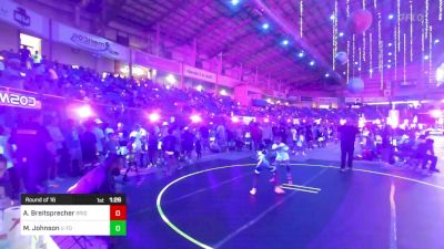 88 lbs Round Of 16 - Adilynn Breitsprecher, Brighton WC vs Melody Johnson, U-Town Hammers