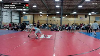 125 lbs Quarterfinal - Landyn Fincher, Unattached vs Sameul Valencia, Big Bend Community College