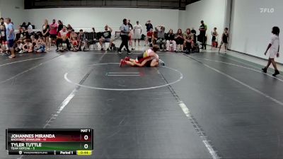 84 lbs Round 3 (8 Team) - Johannes Miranda, Backyard Brawlers vs Tyler Tuttle, Team Gotcha