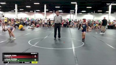 72 lbs Round 5 (6 Team) - Parker Topa, CTWHALE vs Logan Burba, U2 Upstate Uprising