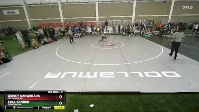 71 lbs 1st Place Match - Quincy Nanquilada, Mat Demon WC vs Ezra Gamber, Shootbox WC