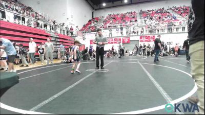 55 lbs Final - Karter Kaulaity, Chickasha Youth Wrestling vs Caleb Boyd, Harrah Little League Wrestling