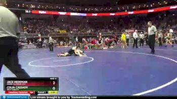 2 lbs Semifinal - Colin Cassady, West Liberty vs Jace Hedeman, Union, La Porte City