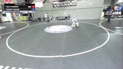 88 lbs Cons. Semis - Riley Ramirez, Pounders WC vs Rodney Piparo