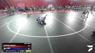 120 lbs Champ. Round 1 - Carlos Aldaco, IL vs Ben Reis, WI