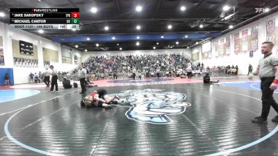 144 Boys Cons. Semi - Michael Cantor, University City vs Jake Sakofsky, Torrey Pines