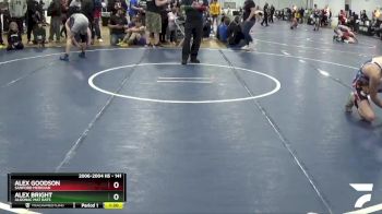 141 lbs Quarterfinal - Alex Bright, Algonac Mat Rats vs Alex Goodson, Sanford Meridian