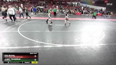 65 lbs Cons. Round 3 - Aubry Frandrup, River Falls vs Zoe Bethel, Mount Horeb Area Wrestling