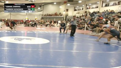 150 lbs Quarterfinal - Ezekiel Cherival, Hampden Charter High vs Samson Xayachack, Tyngsborough/Dracut