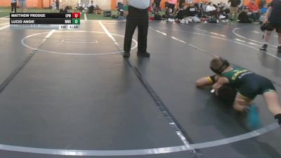 56 lbs Round 5 (8 Team) - Matthew Frodge, CP Wrestling vs Lucio Angie, Westshore WC
