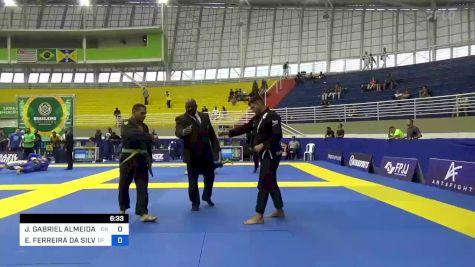 JÚLIO GABRIEL ALMEIDA M. DE SOUS vs EMANUEL FERREIRA DA SILVA 2023 Brasileiro Jiu-Jitsu IBJJF