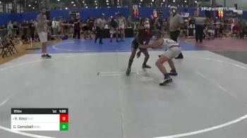 95 lbs Semifinal - Evan Gosz, Elite Athletic Club vs Co'ji Campbell, Wisconsin