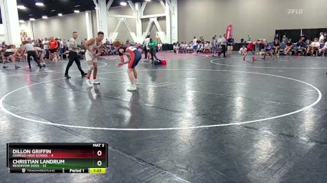 150 lbs Round 9 (10 Team) - Christian Landrum, Reservoir Dogs vs Dillon Griffin, Oswego High School