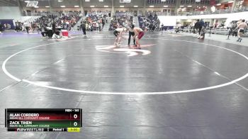 141 lbs Cons. Round 3 - Alan Cordero, Indian Hill Community College vs Zack Tihen, Indian Hill Community College