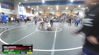 144 lbs Cons. Round 6 - Jimmey Loya, Fountain Valley vs Dion Johnston, Holtville