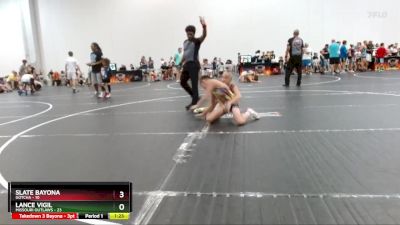 84 lbs Round 8 (10 Team) - Lance Vigil, Missouri Outlaws vs Slate Bayona, Gotcha