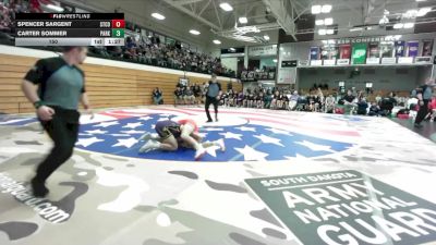 150 lbs Semis & 1st Wb (8 Team) - Carter Sommer, Parkston vs Spencer Sargent, Stanley County