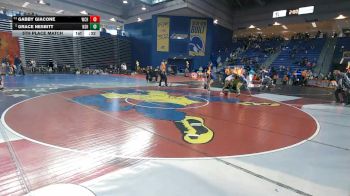 110 lbs 5th Place Match - Gabby Giacone, Watchung Hills vs Grace Nesbitt, Neshaminy