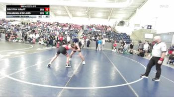 126 lbs Champ. Round 1 - Brayton Graft, Grantsville vs Channing Jesclard, Brighton