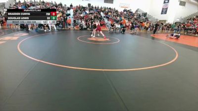 122-128 lbs Round 1 - Braeden Curtis, Powell Middle School vs Douglas Lewis, Riverton Middle School