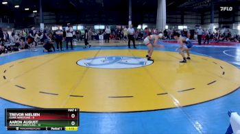 126 lbs Round 1 (3 Team) - Aaron August, SEAHAWKS WRESTLING vs Trevor Nielsen, CLINIC WRESTLING