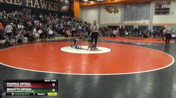 B-9 lbs Quarterfinal - Maximus Ortega, Storm Wrestling Academy vs Brightyn Brown, Benton Community Wrestling