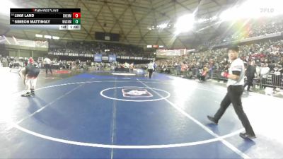 Boys 2A 138 lbs Cons. Round 3 - Simeon Mattingly, West Valley (Spokane) vs Liam Land, W. F. West