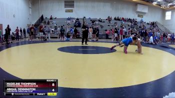 140 lbs Round 2 - Madeline Thompson, Franklin Central Wrestling Club vs Abigail Dennington, Chesterton Wrestling Club