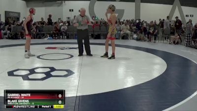 105 lbs Round 1 (6 Team) - Gabriel Waite, PA Alliance vs Blake Givens, Wrestling University