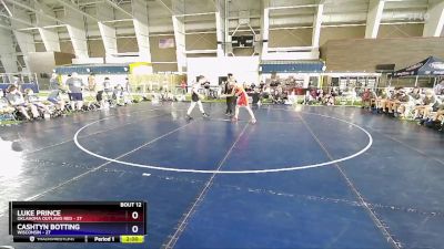 132 lbs Placement Matches (8 Team) - Luke Prince, Oklahoma Outlaws Red vs Cashtyn Botting, Wisconsin