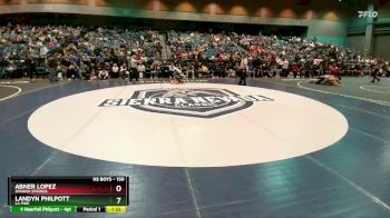 150 lbs Semifinal - Landyn Philpott, La Pine vs Abner Lopez, Spanish Springs