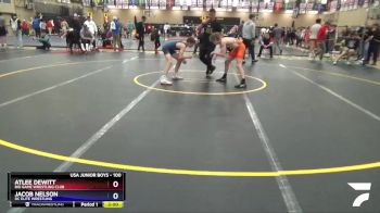 100 lbs Round 2 - Atlee DeWitt, Big Game Wrestling Club vs Jacob Nelson, DC Elite Wrestling