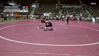 7A 144 lbs Cons. Round 3 - Madden Chambers, Davidson HS vs Connor Cunningham, Baker HS