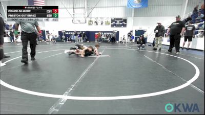 73-80 lbs Rr Rnd 5 - Fisher Gilmore, Cotton County Wrestling Club vs Preston Gutierrez, Midwest City Bombers Youth Wrestling Club