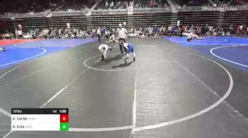 87 lbs Rr Rnd 3 - Kye Carter, Powell WC vs Kade Enis, Thermopolis WC