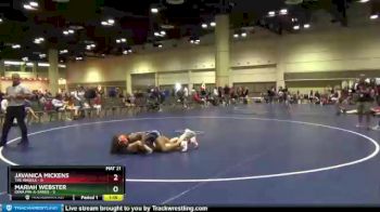 114 lbs Round 4 (10 Team) - Mariah Webster, Iowa Pin-A-Sarus vs Javanica Mickens, The Angels